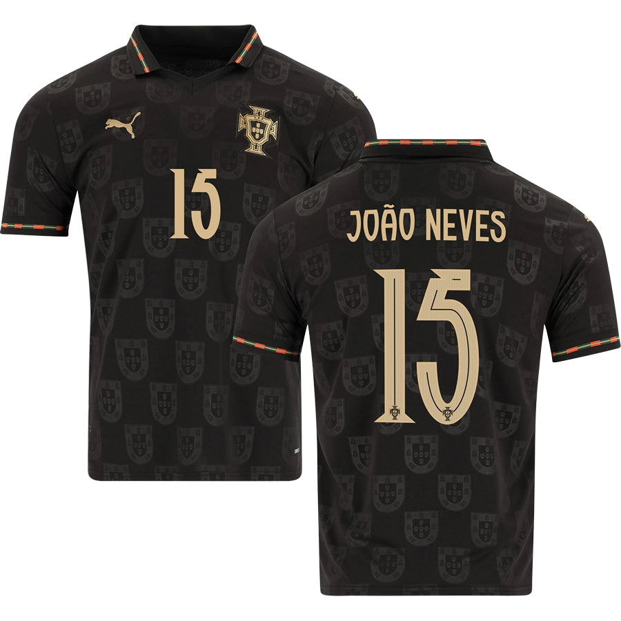 Portugal Black Panther World Cup 2026 Away Replica Jersey Adults