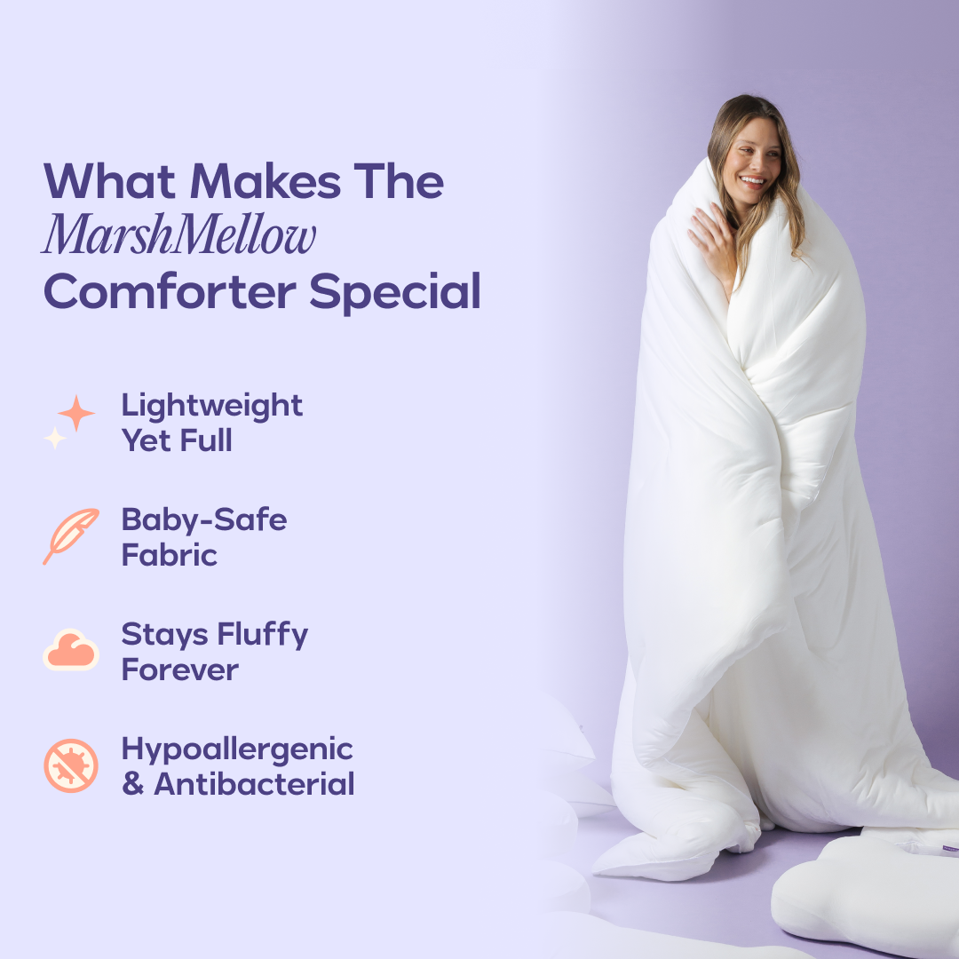 MarshMellow Comforter + 2 CloudAlign Pillows